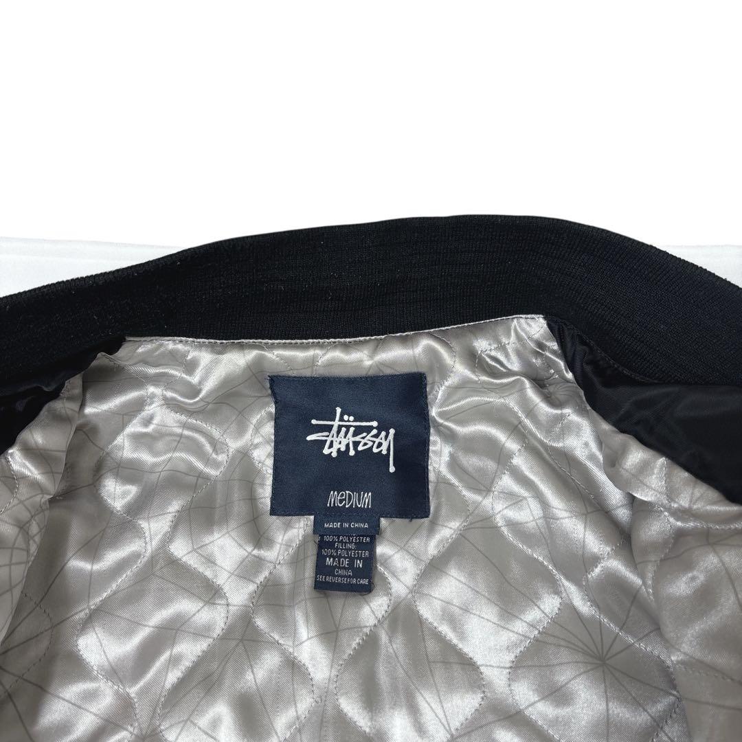 s*n様 ステューシー　ma1 ブラック　裏地シルバー　中綿入り　ボンバー　Lサ