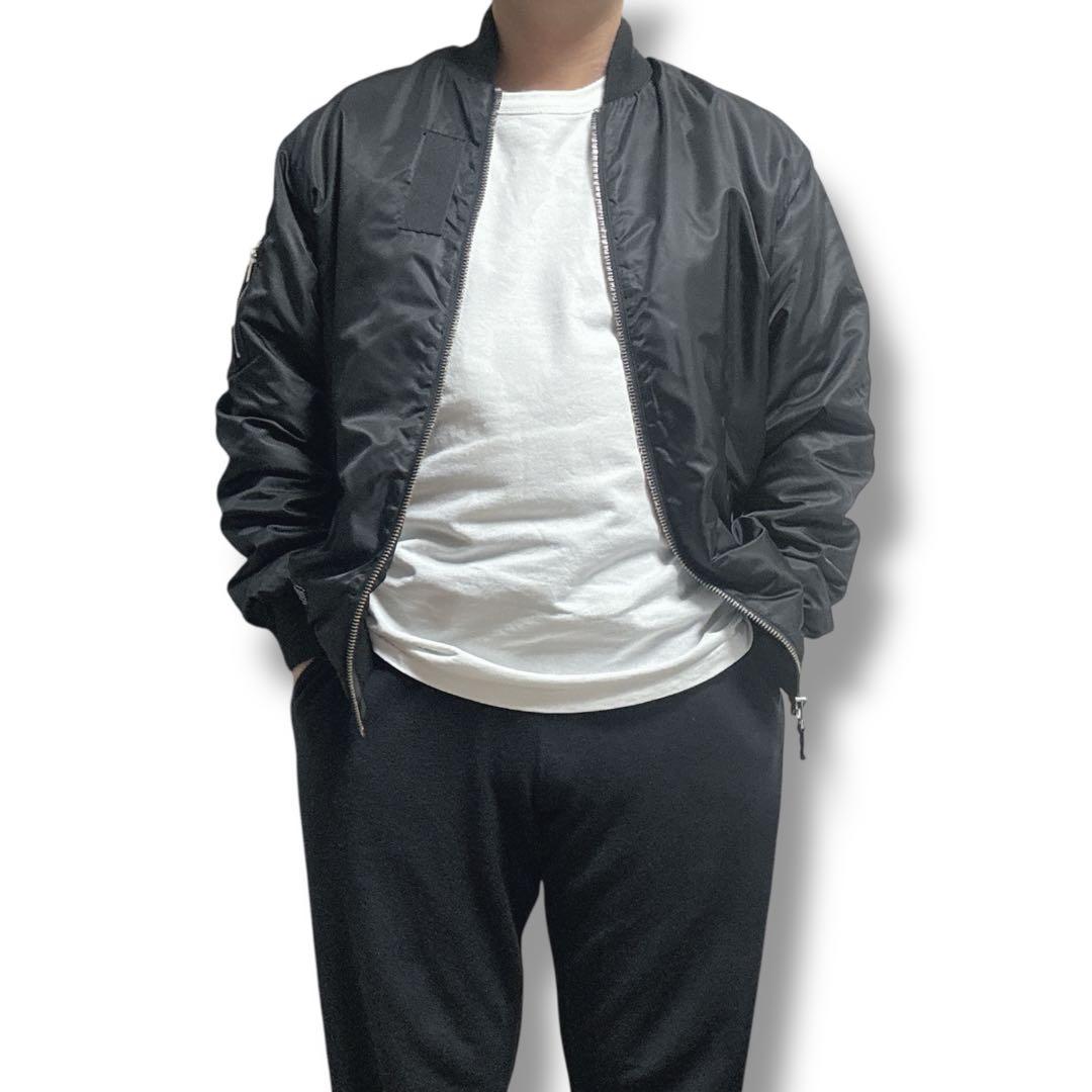 s*n様 ステューシー　ma1 ブラック　裏地シルバー　中綿入り　ボンバー　Lサ
