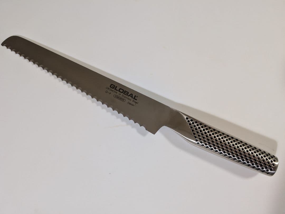 【新品未使用・箱付き】GLOBAL G-9 パン切りナイフ　包丁