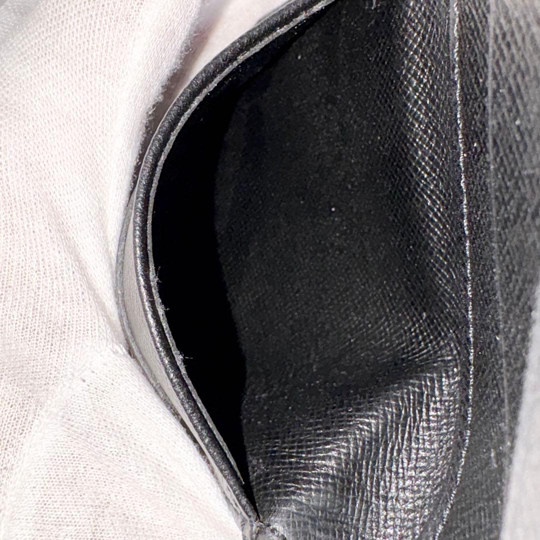 【良品】ルイヴィトン エピ ポルトモネ ビエ カルトクレディ Wホック 黒