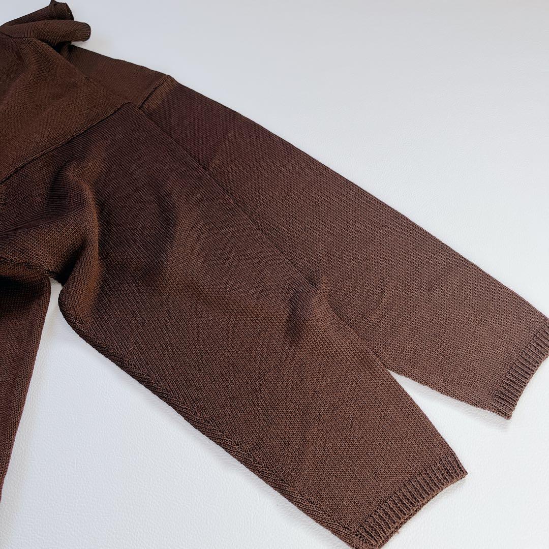 【高級】ヨーガンレール　シルク100%　ニット　ハイネック　ブラウン　M