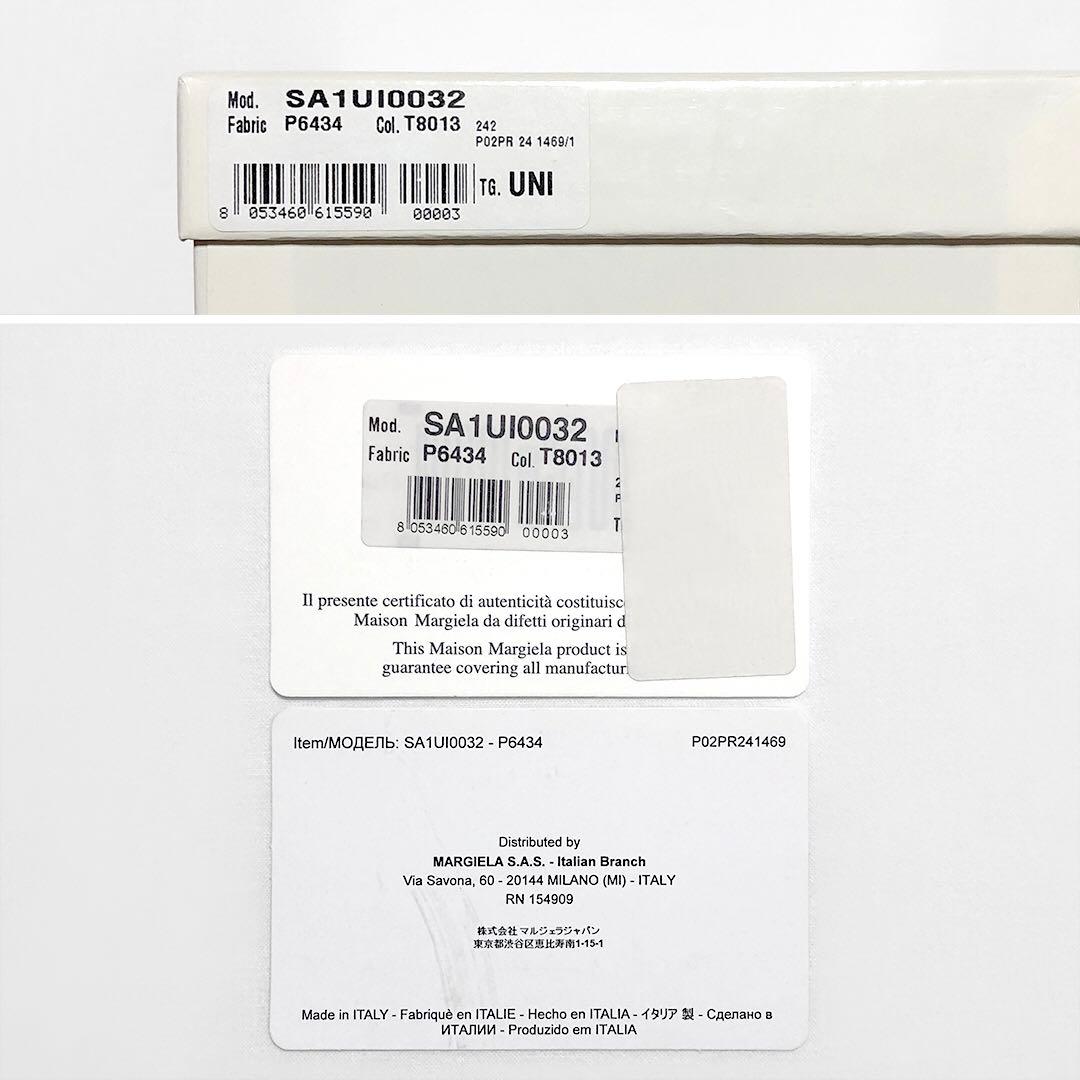 【新品未使用】メゾンマルジェラ グラムスラムエンブロイダリーウォレット 財布 黒