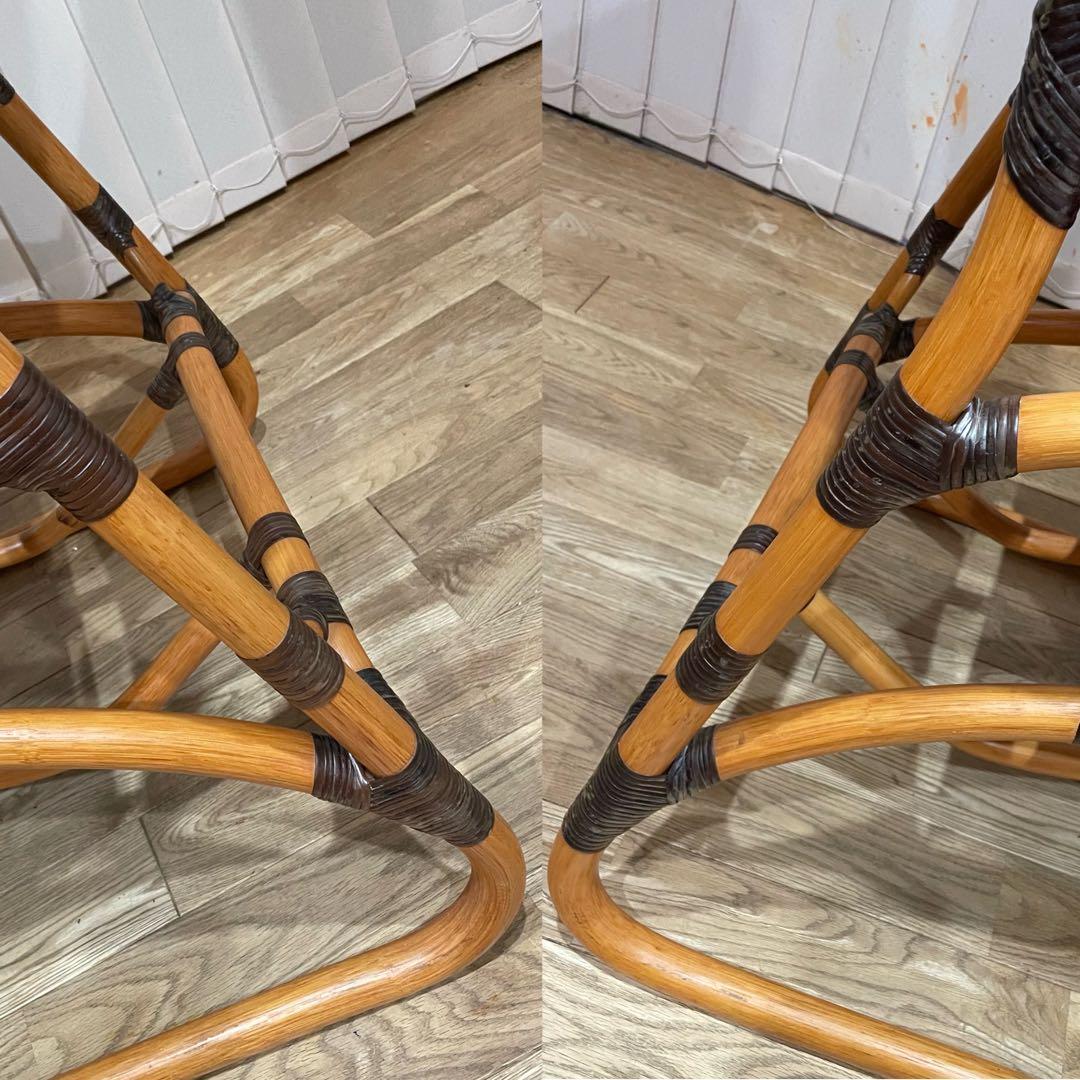 【希少】ヤマカワラタン　レストチェア　アームチェア　ラウンジチェア　オットマン