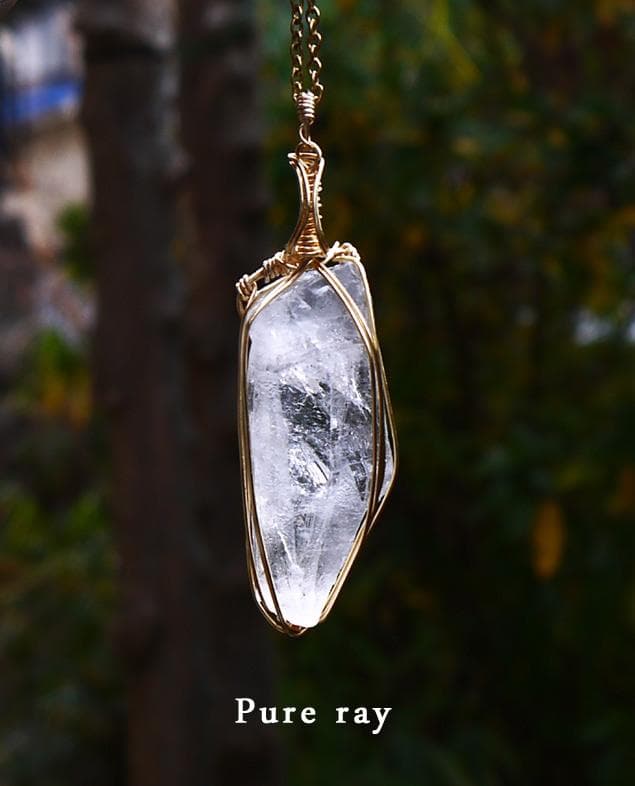 高品質 レムリアンクリスタルピュアレイ ペンダントトップ◇