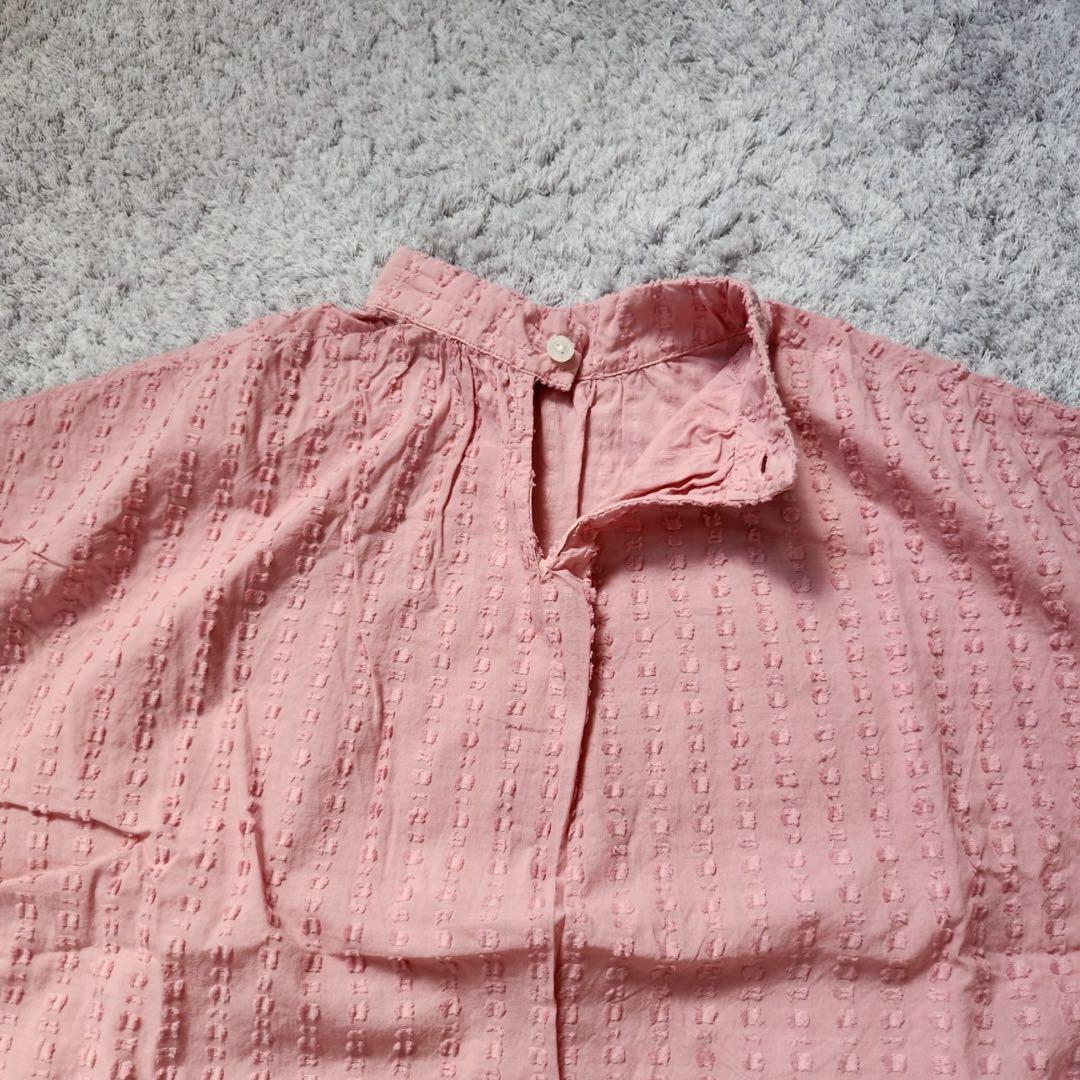 【中川政七商店】ぼかし染プルオーバー・フレンチスリーブ・ブラウス・綿100％