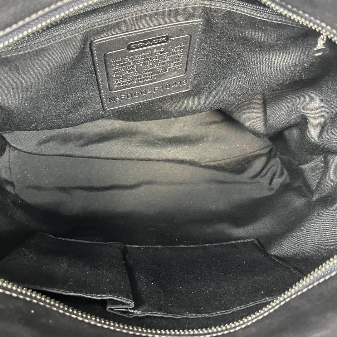 【未使用級】COACH トートバッグ ロゴ型押しターンロック無地レザー