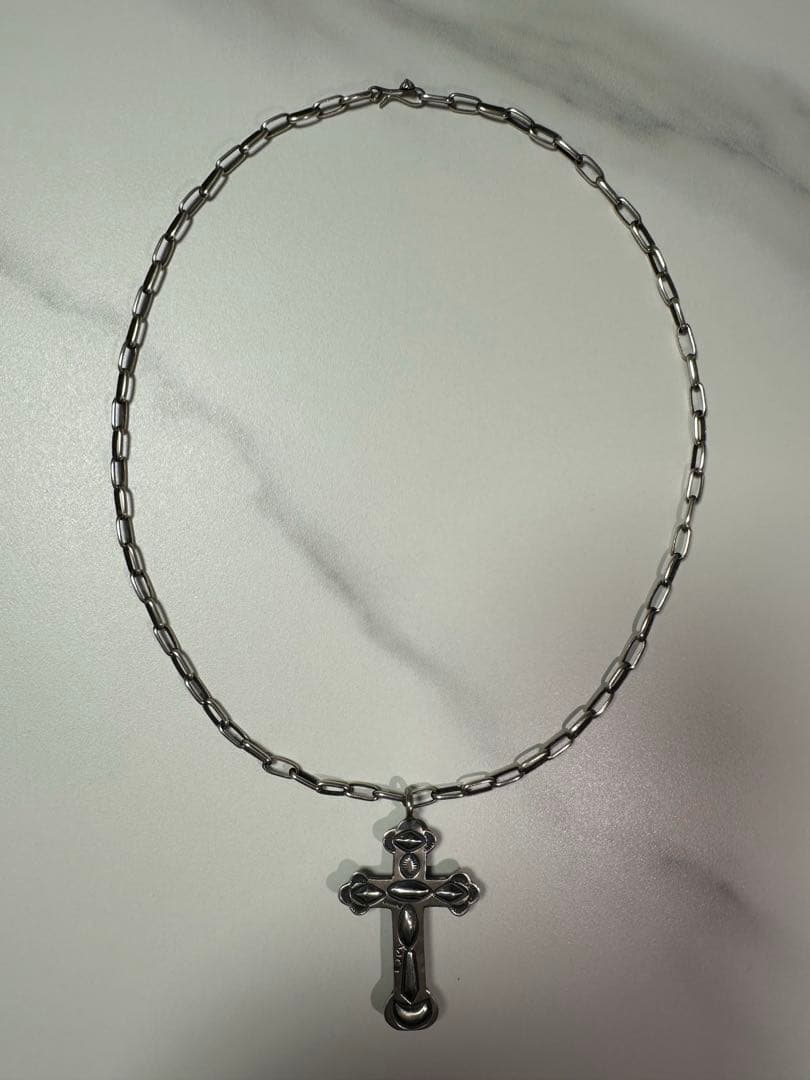 vintage NAVAJO ナバホ クロストップ ターコイズ シルバーチェーン