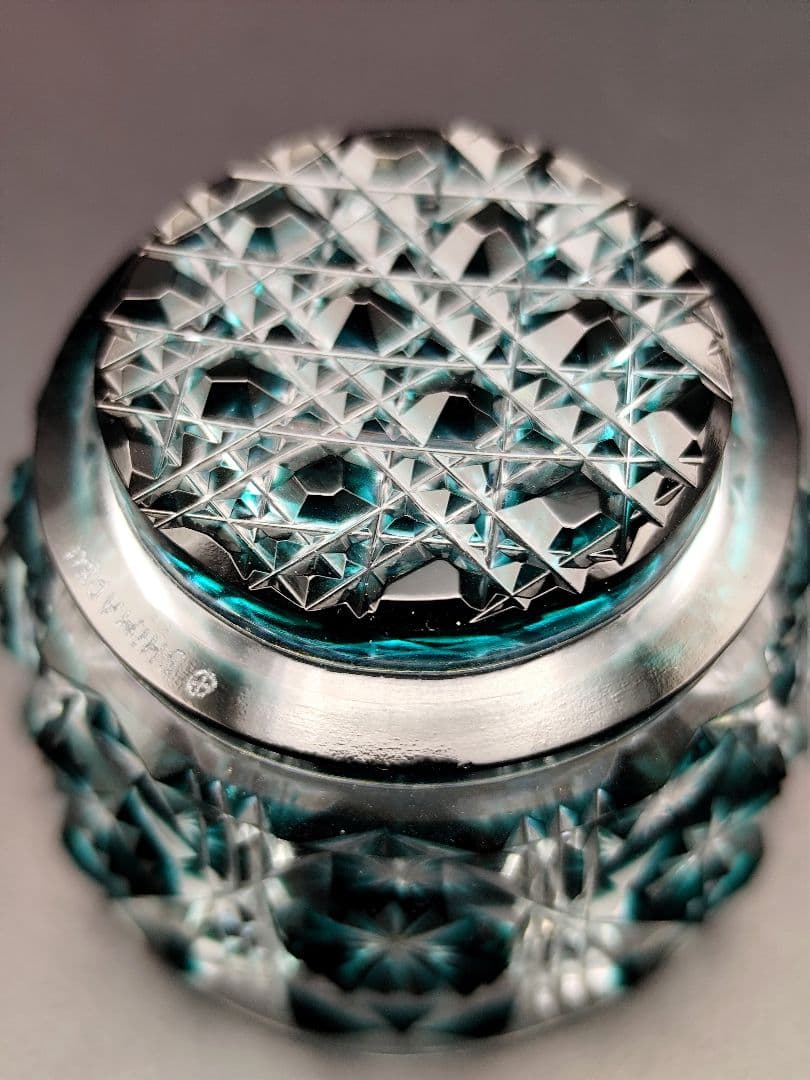 未使用品☆薩摩切子 猪口（切子、江戸切子、薩摩切子）