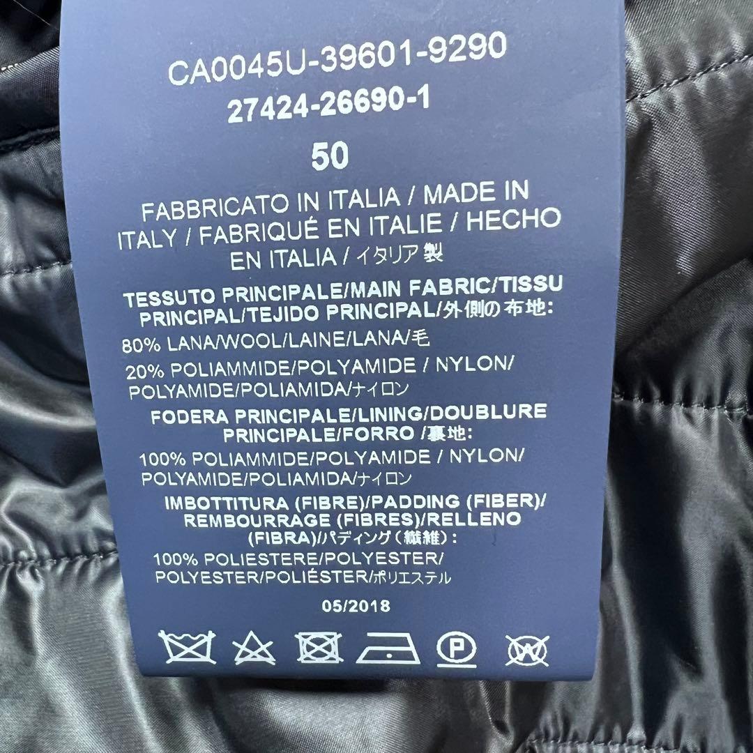 新品未使用　タグ付　ヘルノ　チェスターコート　ライナー　ネイビー　50 L