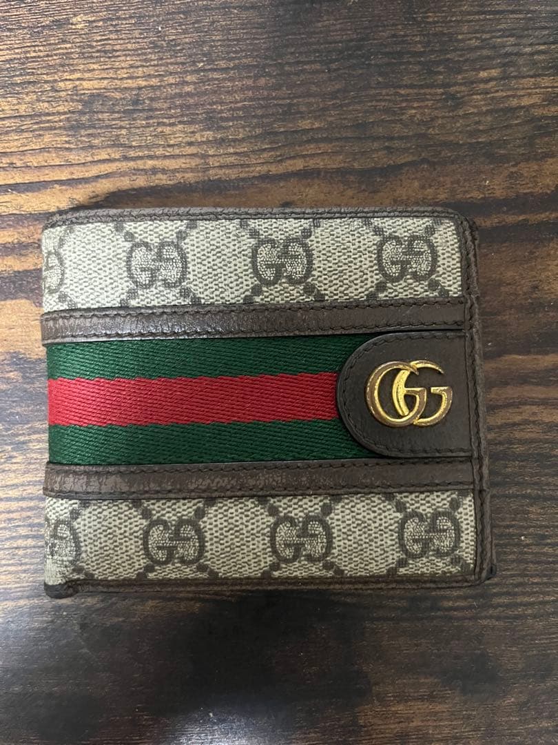 ミ*ミ様 GUCCI GGパターン 二つ折り財布 箱付き