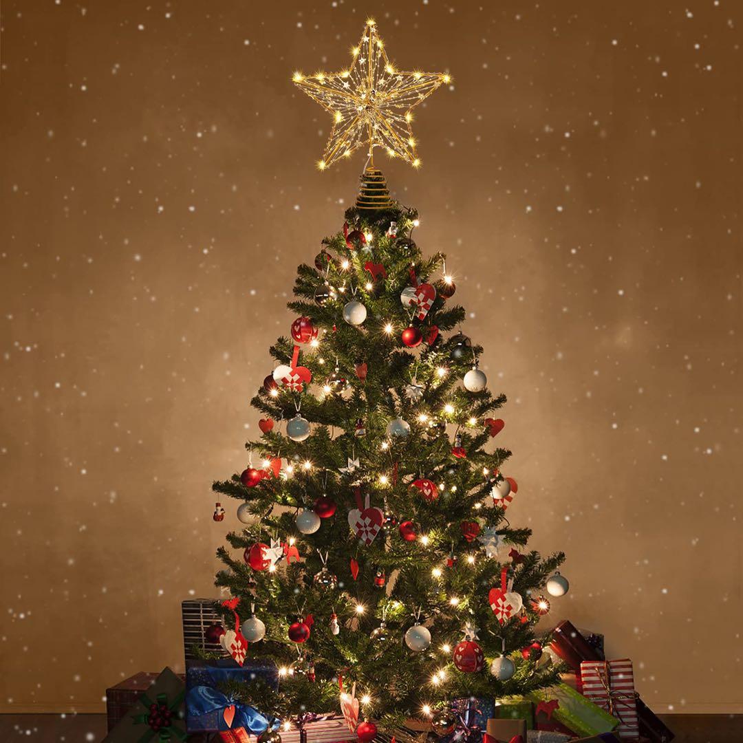 早い者勝ち❣️ OSALADI クリスマスツリートッパー スターゴールド