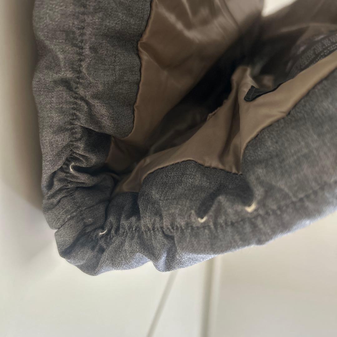 DUVETICA フード付きダウンベスト 42 グレー