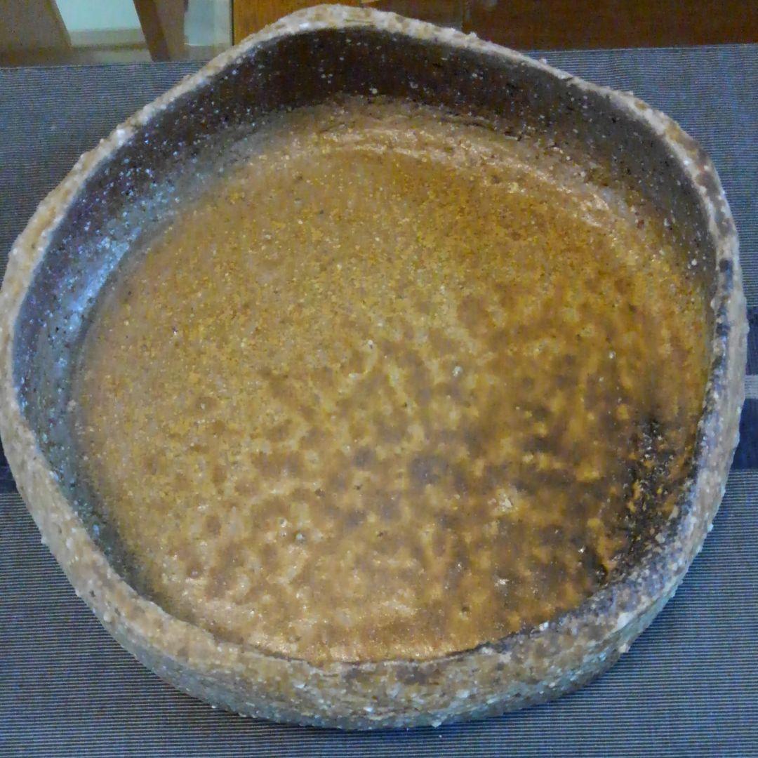 荒い土感鉢　備前焼