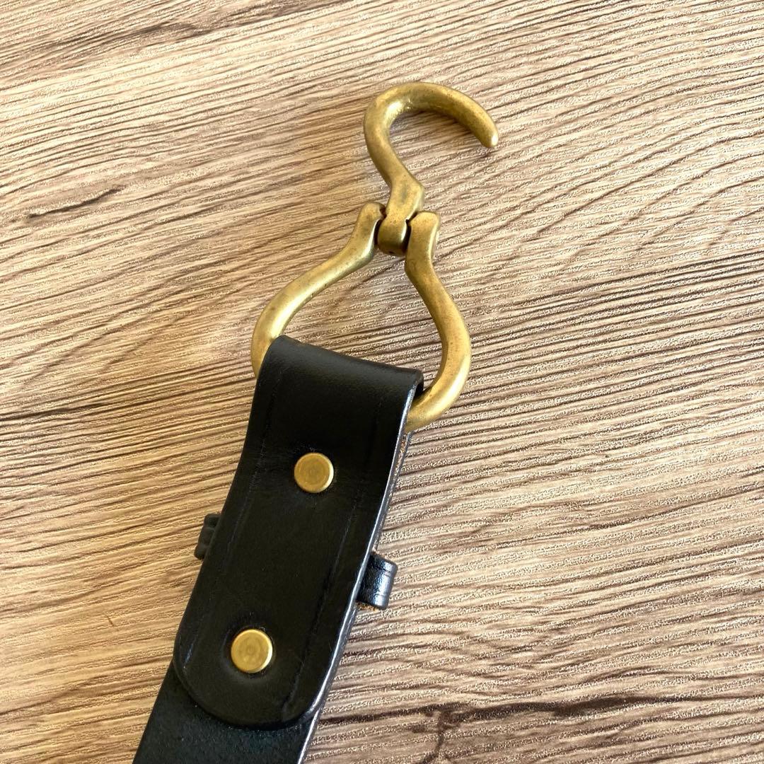 TORY LEATHER トリーレザー フーフピック ベルト W32 黒