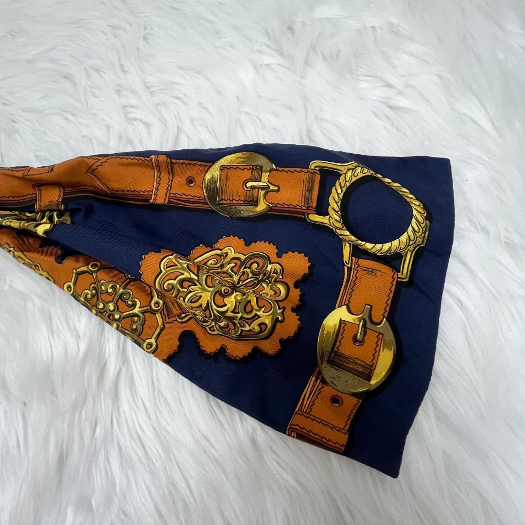 エルメス HERMES スカーフ　シルク100％ 　タグあり