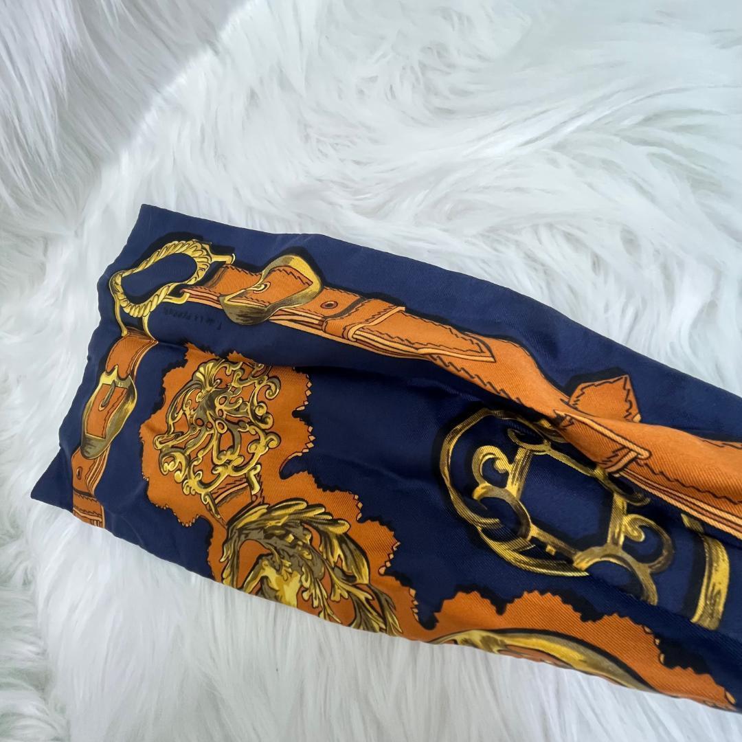 エルメス HERMES スカーフ　シルク100％ 　タグあり