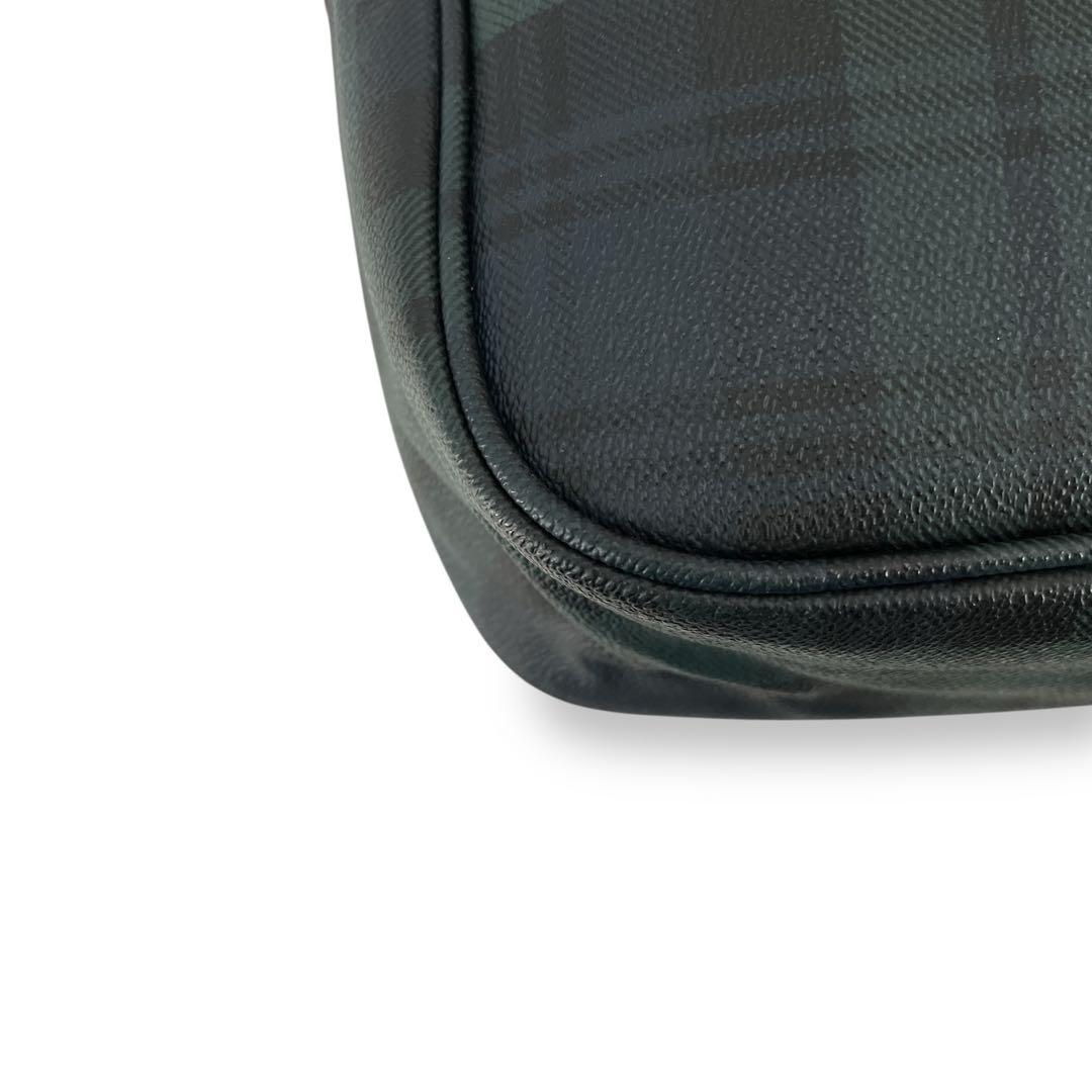 ポロラルフローレン　ブラックウォッチ　ショルダーバッグ　チェック柄　PVCレザー