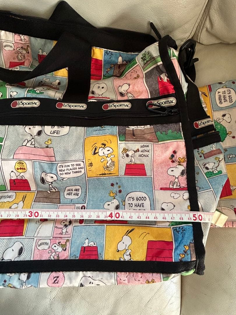 大容量　美品 2wayレスポートサックボストンバッグスヌーピーポーチ付き
