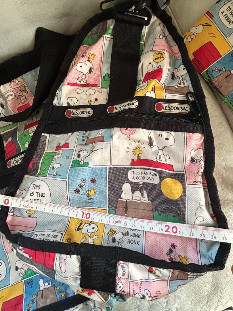 大容量　美品 2wayレスポートサックボストンバッグスヌーピーポーチ付き