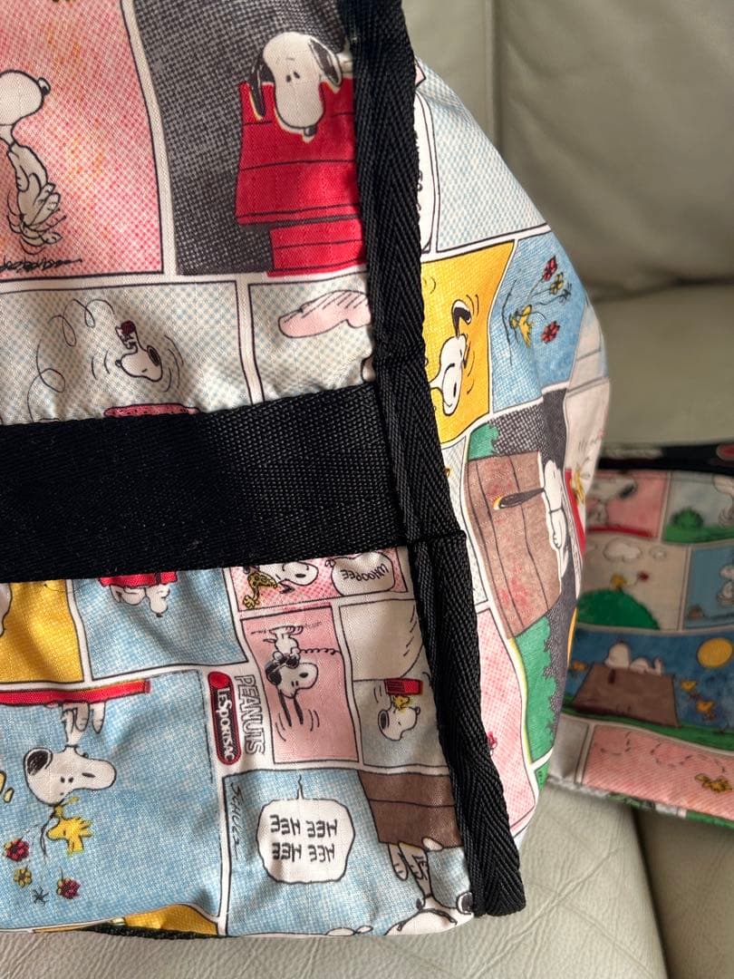 大容量　美品 2wayレスポートサックボストンバッグスヌーピーポーチ付き