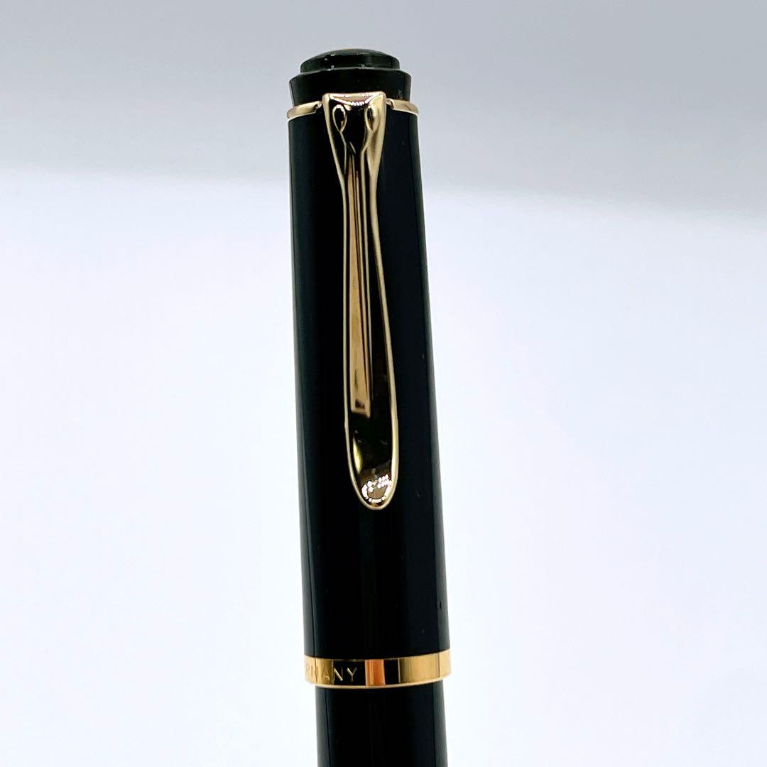 【美品】ペリカン　万年筆　クラシック　M200 太字　F ブラック　ゴールド