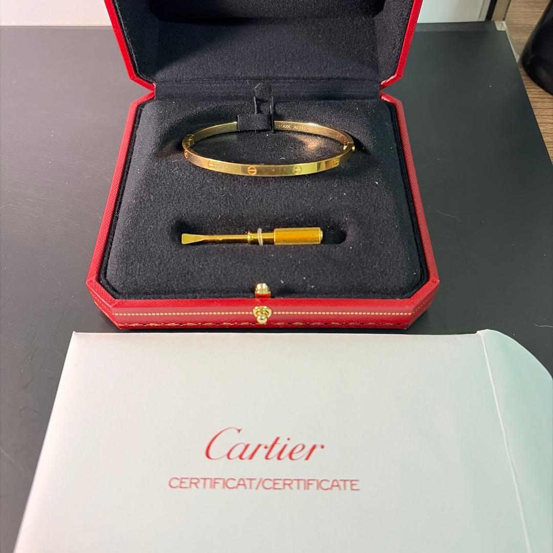 Cartier カルティエ　ラブブレス SM18ギャラ付き（購入明細添付）