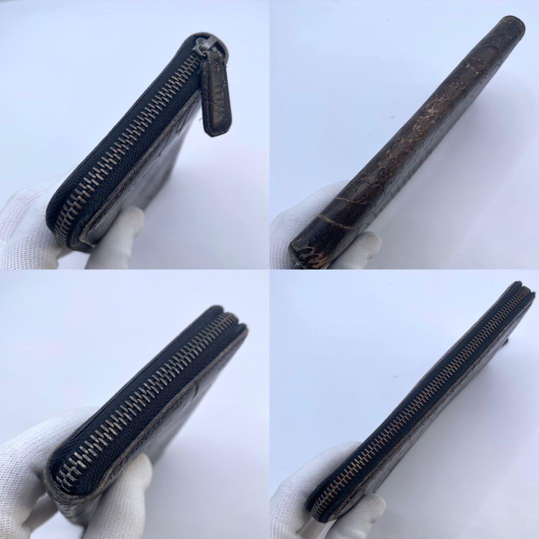 特価✨ ベルルッティ 長財布 カリグラフィー レザー ラウンドファスナー 茶