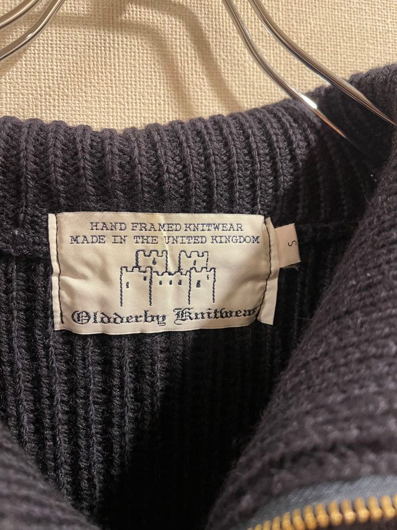 Oldderby Knitwearオールドダービーニットウェアハーフジップニット