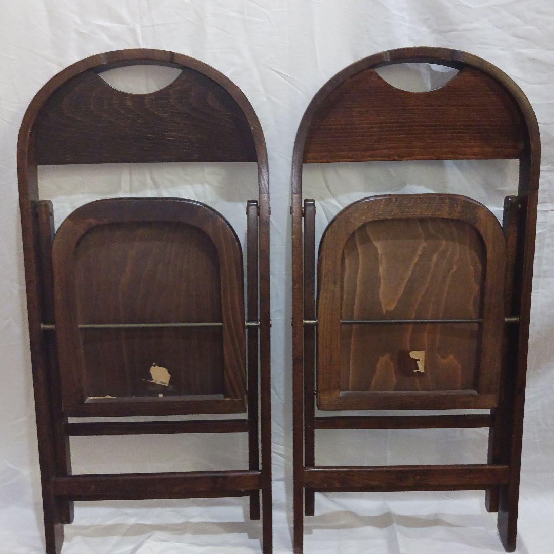 USAビンテージ ベントウッド フォールディングチェア 2脚セット 折畳み 椅子