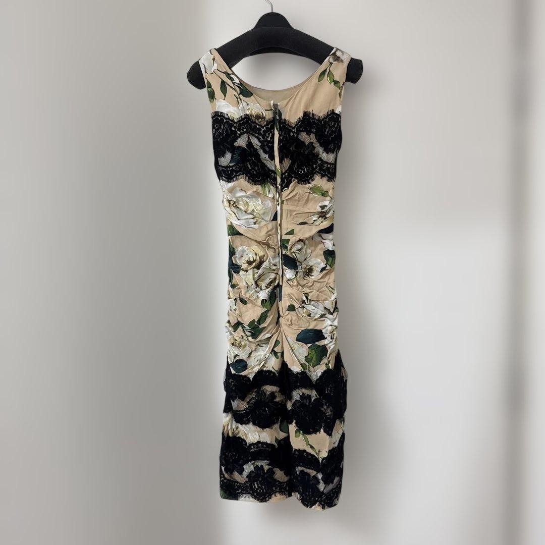 DOLCE&GABBANA ドルガバ　ワンピースドレス 花柄レース