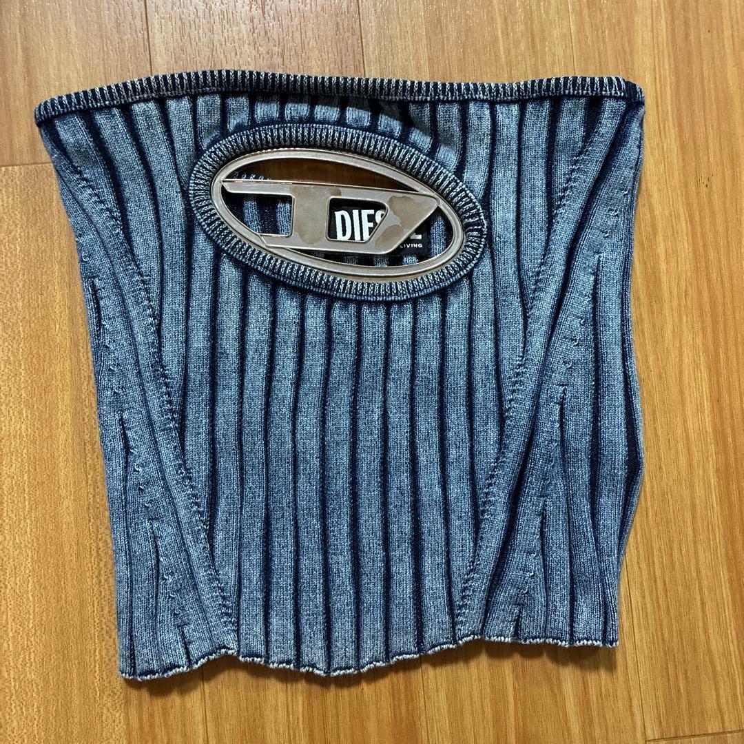 DIESEL XSチューブトップ ベアトップ インディゴニット