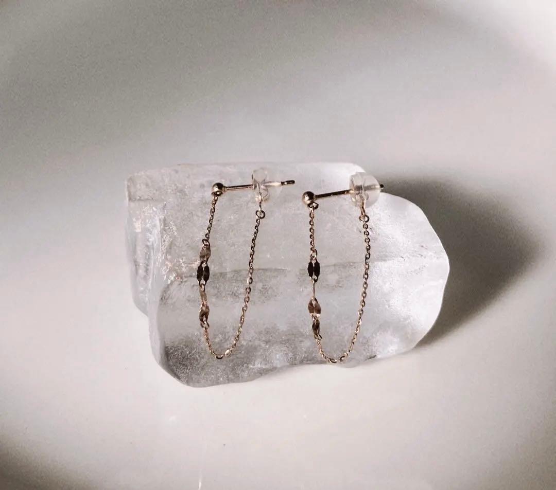 くらら‼︎ 検討中SIENA ROSE シエナロゼ　チェーンフープピアス