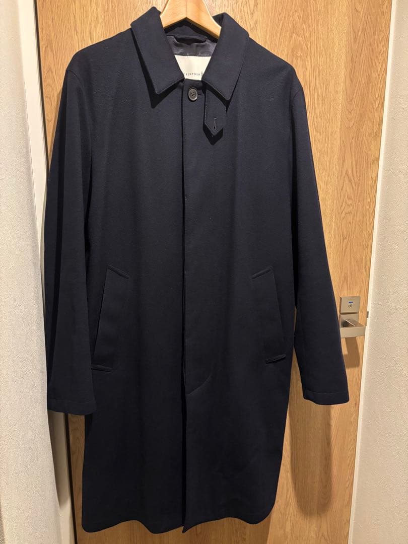 MACKINTOSH ネイビー ステンカラーコート　サイズ42