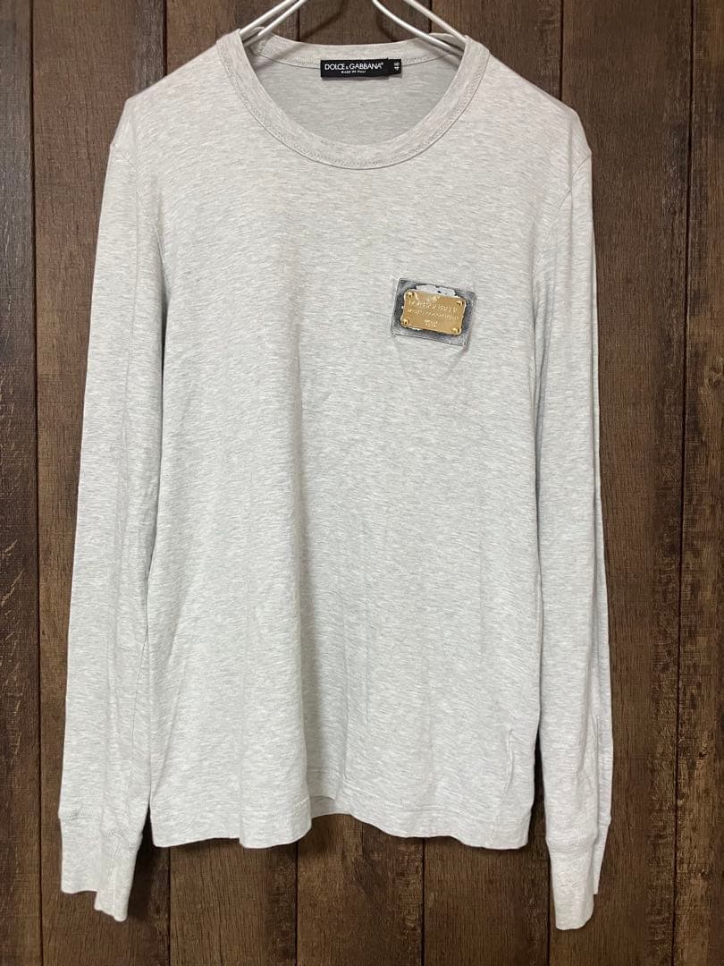 DOLCE&GABBANA ドルチェアンドガッバーナ ロンT プレート　48