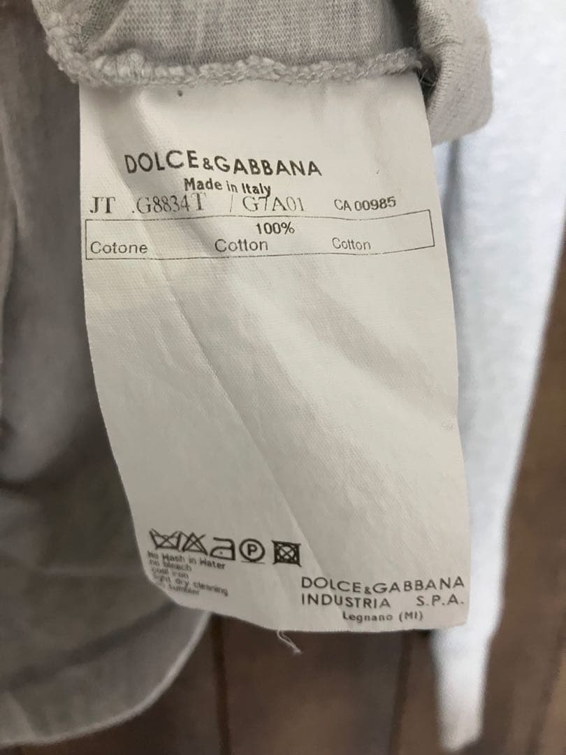 DOLCE&GABBANA ドルチェアンドガッバーナ ロンT プレート　48