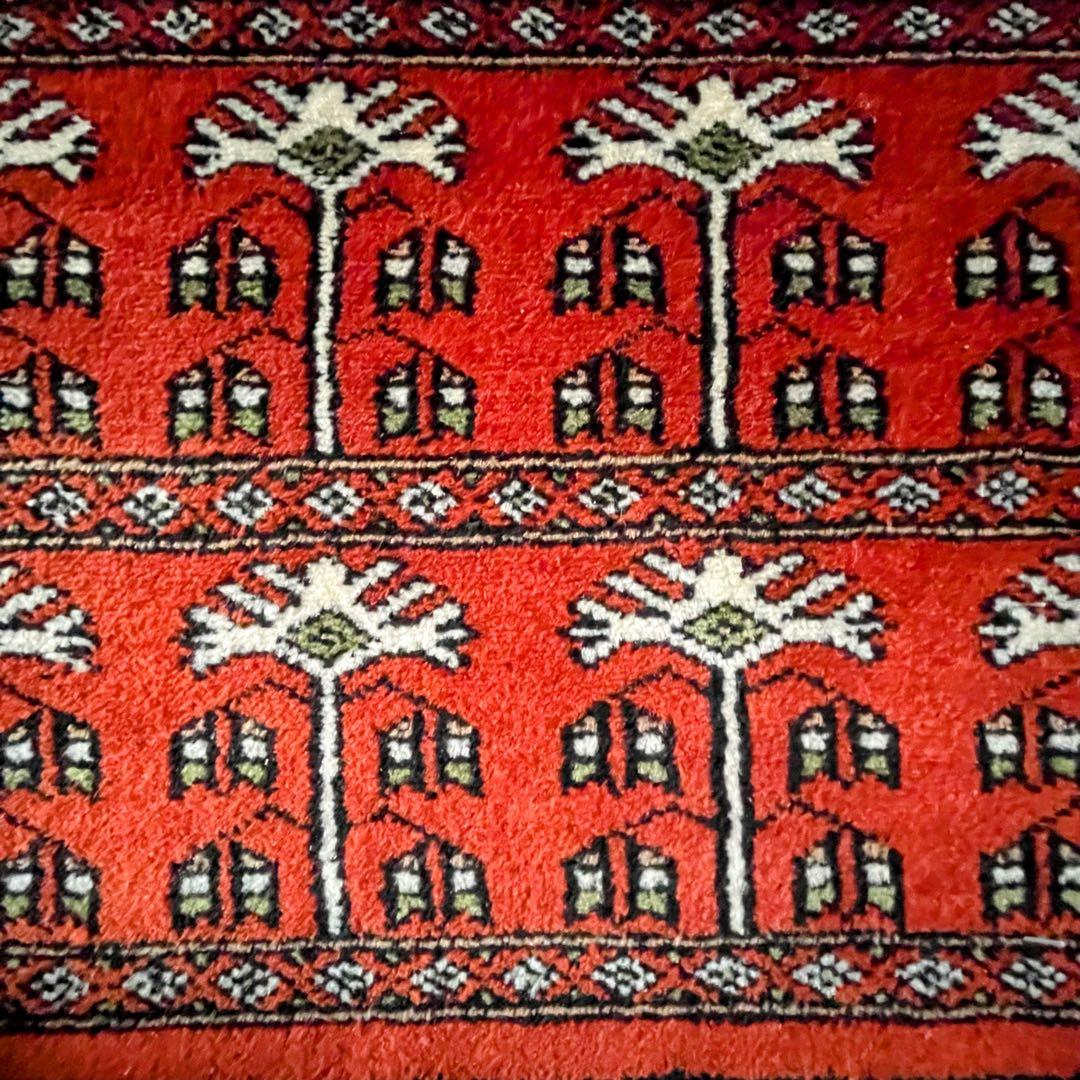 バルーチ産 本物 ペルシャ絨毯 手織り 玄関マット トライバルラグ