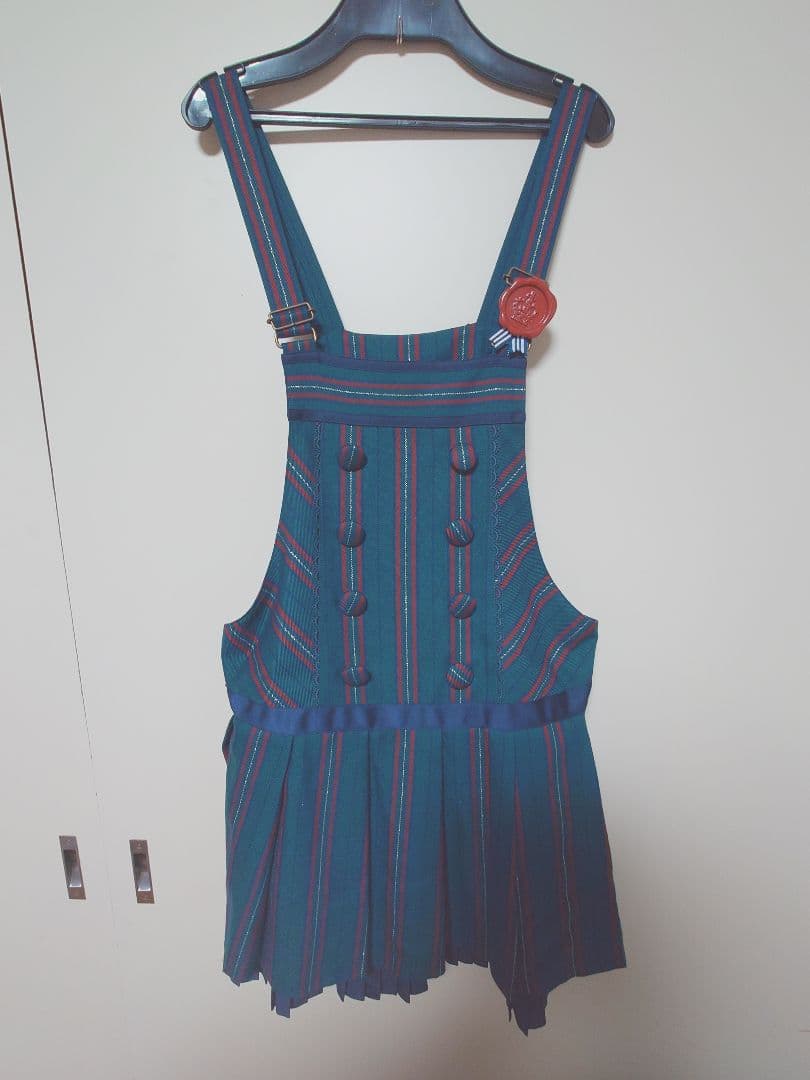 アンジェリックプリティ　レジメンタルサロペット　グリーン