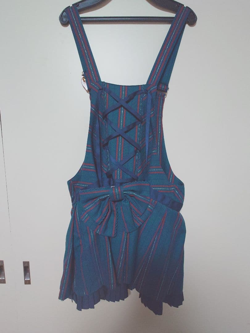 アンジェリックプリティ　レジメンタルサロペット　グリーン