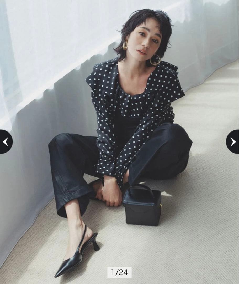 Arpege story アルページュストーリーレザーライクデニムオーバーオール