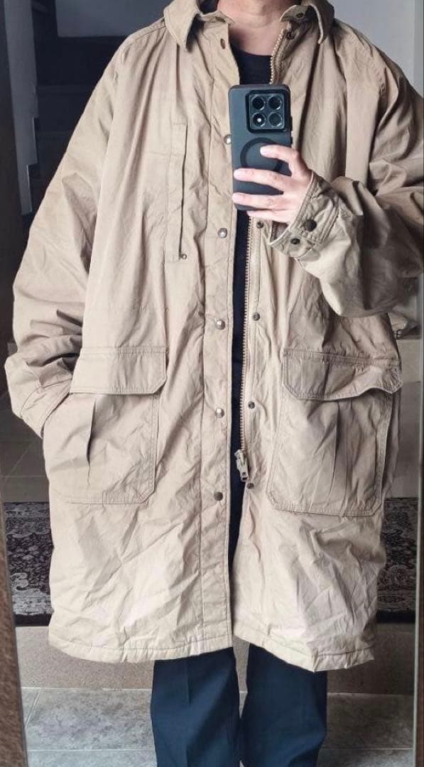 80s LLBean　ストームコート　一枚袖　パデッドコート　 XL YG3