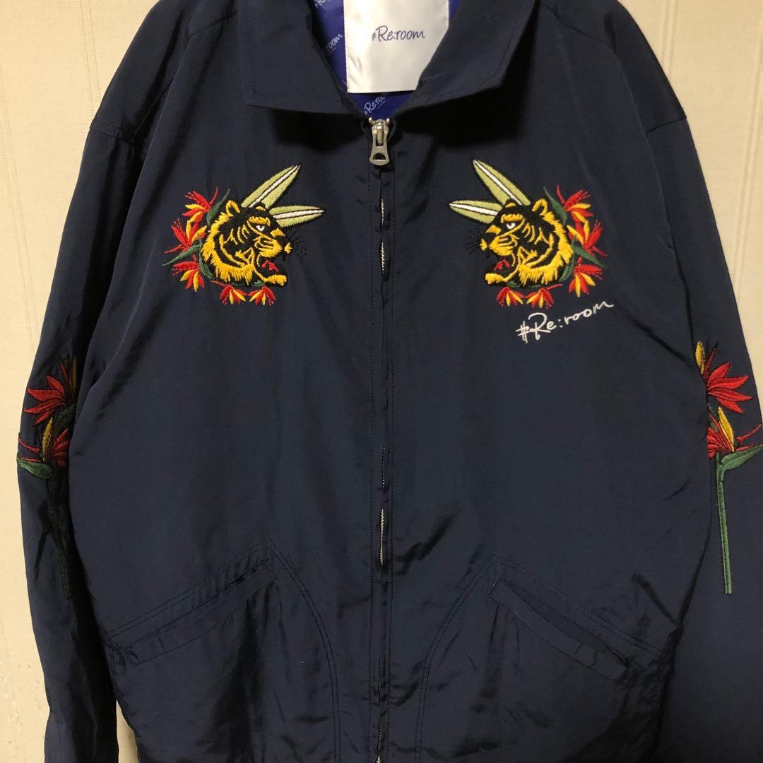 RE:ROOM タイガーエンブロイダリージャケット ベトジャン ネイビー