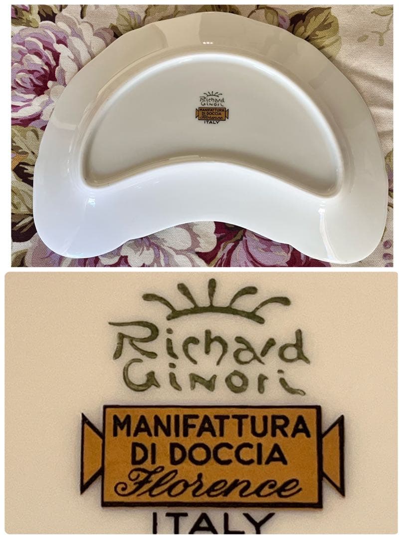 【希少品】リチャードジノリ★グランデューカ★クレッセント（三日月）プレート