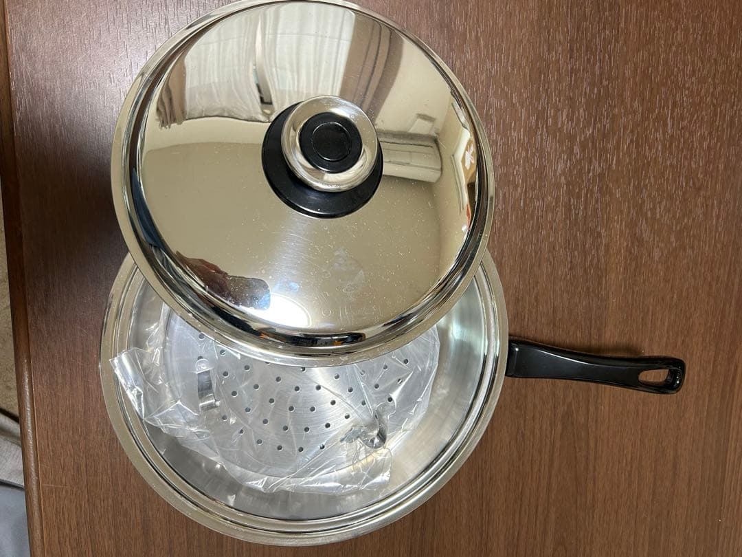 【美品】ビタクラフト　フライパン　蒸し器付き鍋セット　外径29cm