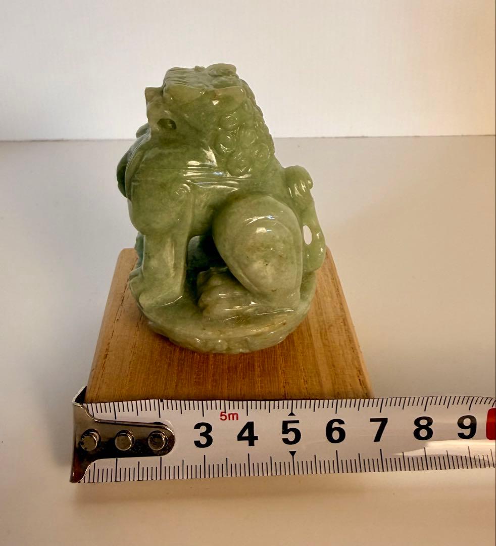 アンティーク ヴィンテージ 木箱 翡翠 獅子 こまいぬ レトロ ひすい cc