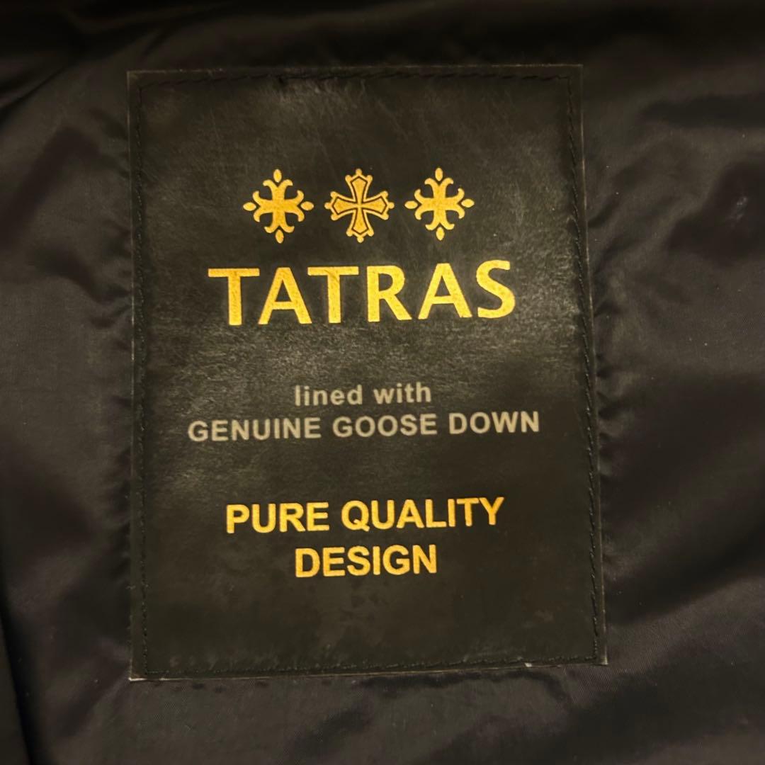 【極美品✨】TATRAS オルシエラ ダウンベスト S ブラック ファー付正規品