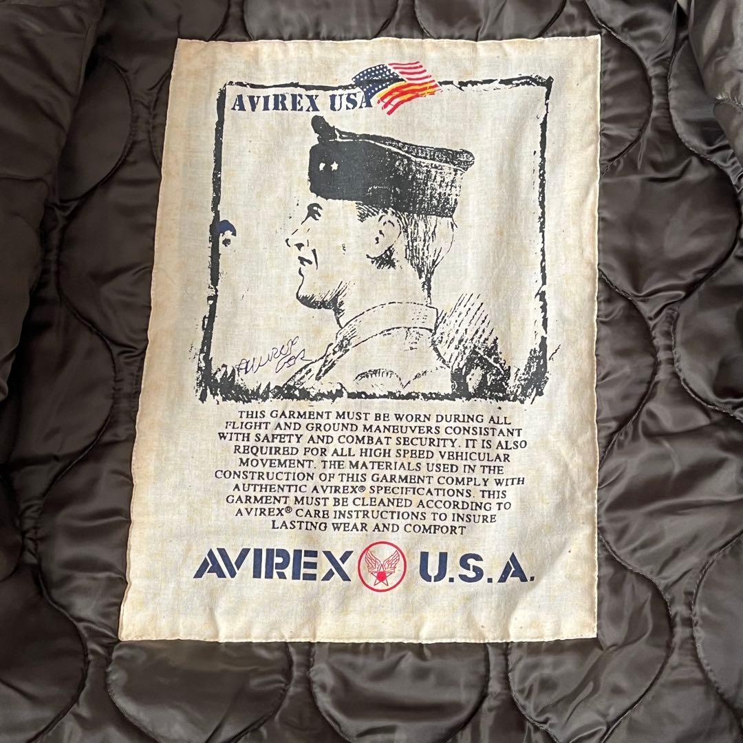 【AVIREX アヴィレックス】MA-1 フライトジャケット XL 赤 美品