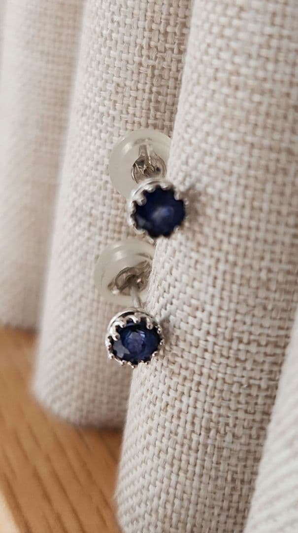 ツツミ　サファイア　ピアス10K