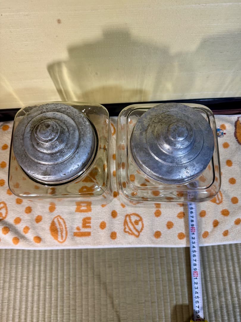 明治 大正期 駄菓子屋ガラスジャー2点