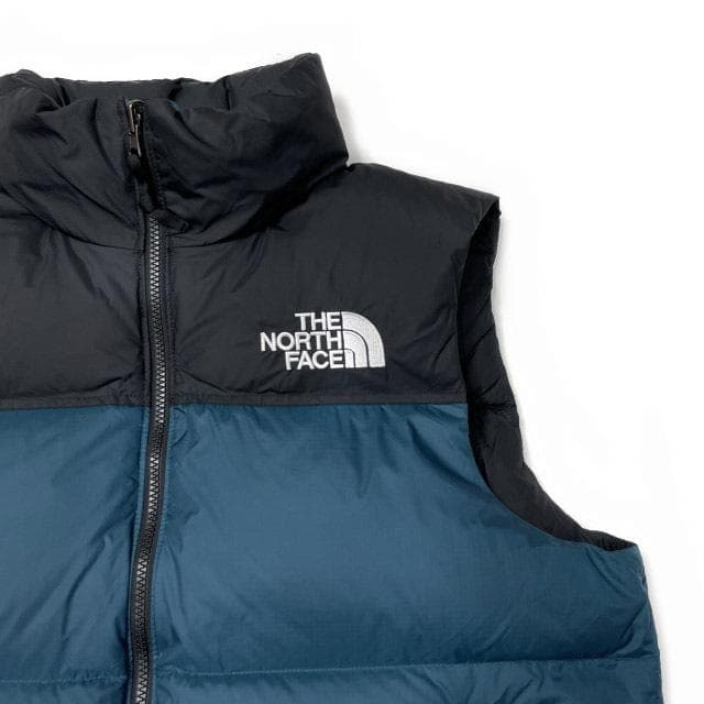 【期間限定価格】ノースフェイス ダウンベスト ヌプシ(L)青 黒 190122