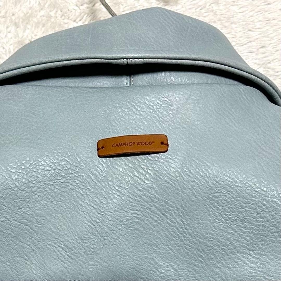 CAMPHOR WOOD ジップ レザー ジャケット M ブルー系